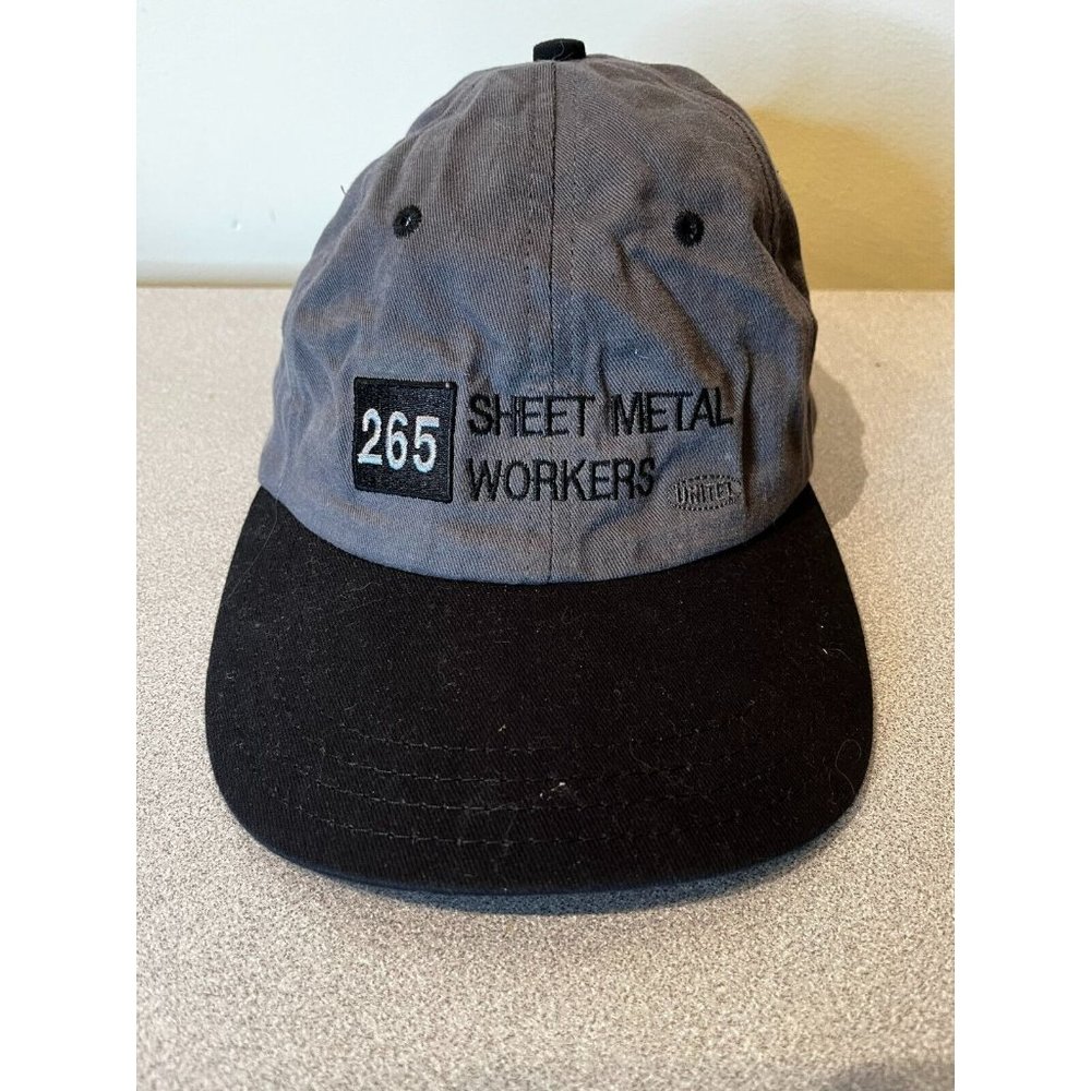 Union Wear Mens Adjustable Local Sheetmetal Workers 265 Hat Cap Illinois Gray